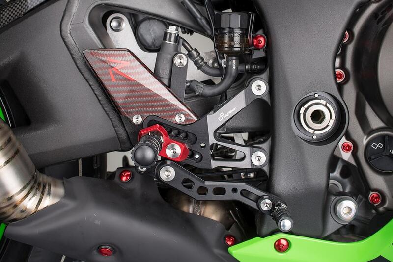 Adjustable Rear Sets With Fixed Foot Pegs for Kawasaki Naturale